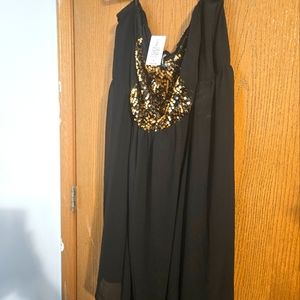 Torrid strapless sequined panel LBD